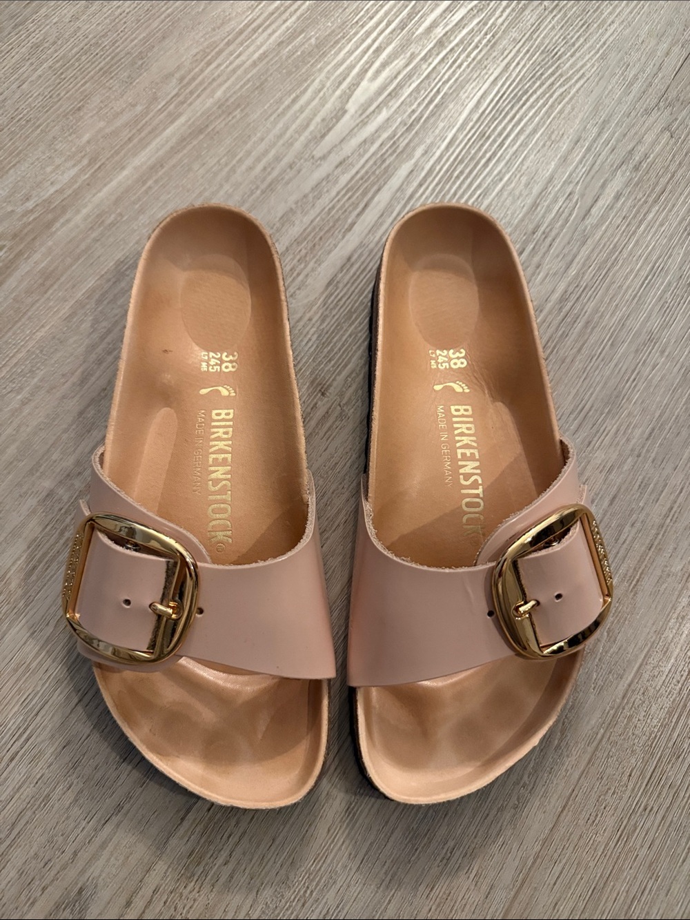 Birkenstock Madrid Big Buckle High Shine Sandals - Picture 2 of 9